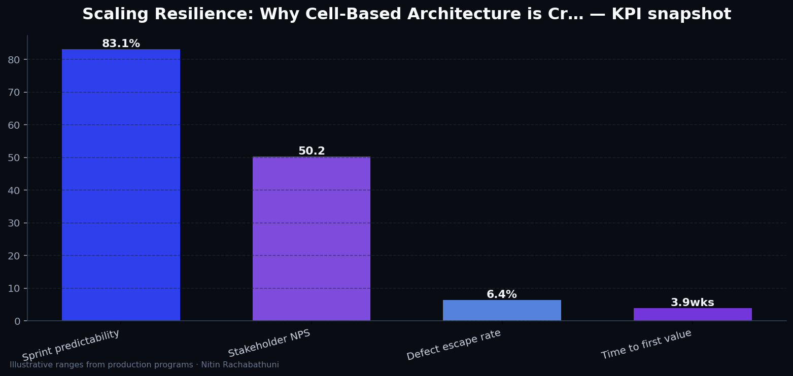 Scaling Resilience: Why Cell-Based Architecture is Critical for Payment Systems — key metrics