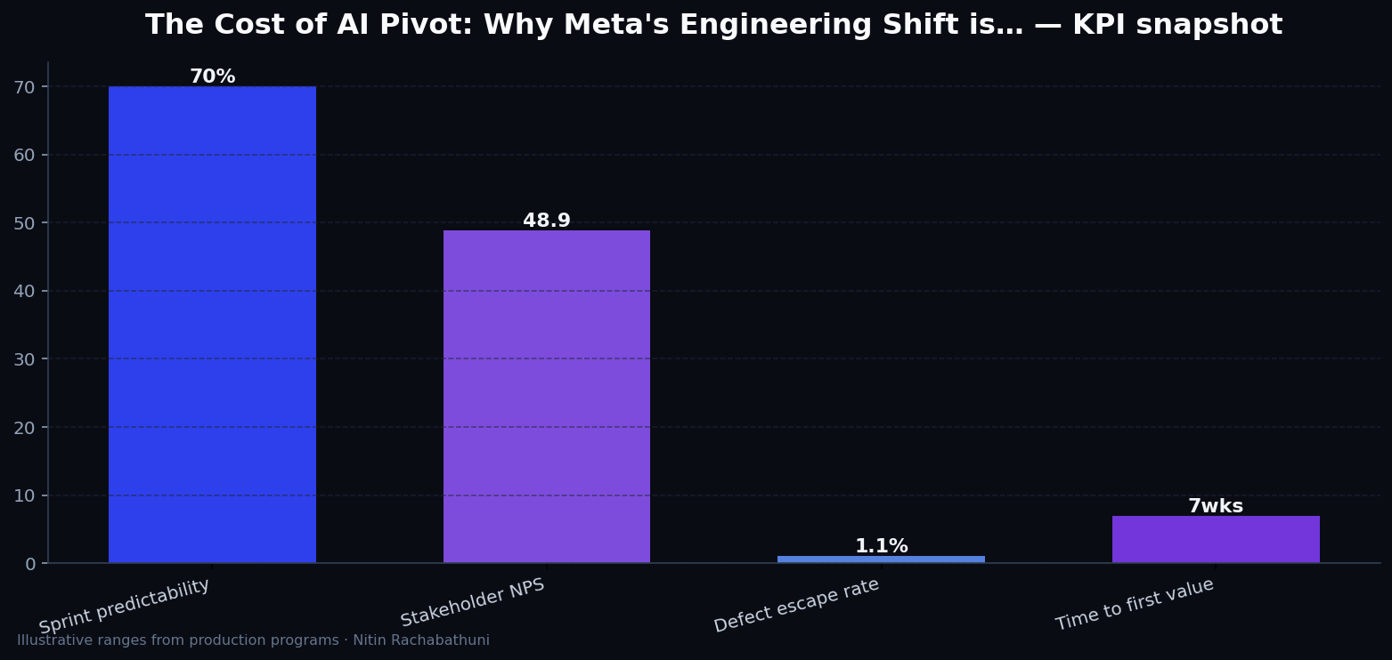 The Cost of AI Pivot: Why Meta's Engineering Shift is a Warning for Tech Leaders — key metrics