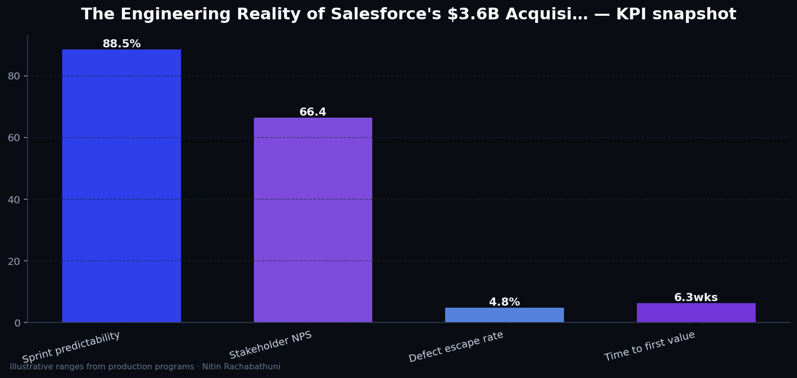 The Engineering Reality of Salesforce's $3.6B Acquisition of Fin — key metrics