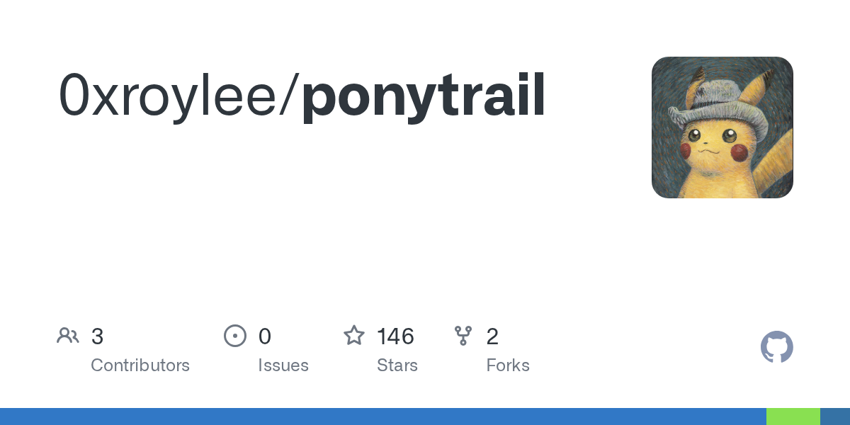 Ponytrail GitHub repository